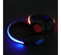 LALAFINA Luces LED Clip para Zapatos para Correr de Noche, Seguridad Mejorada y Sujeción Firme, Material PVC y Silicona, Paquete de 2 Piezas para Running Nocturno Color Color Aleatorio