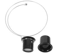 LALAFINA Lupa Aumento 15x para Monocular Reparación de Relojes y Joyería con Material Plástico y Vidrio, Diseño Ligero para Inspección Detallada y Manos Libres
