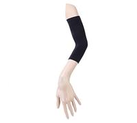 LALAFINA Mangas de Compresión Negras para Brazos Efecto Reafirmante y Masaje Tejido, Moldeadores de Brazos para Sauna en Nylon y Spandex