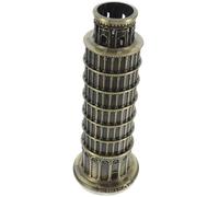 LALAFINA Maqueta Clásica y Duradera en Aleación de Zinc Torre Inclinada de para Casa U Oficina, Adecuado para Decorar Mesas de Café y Espacios Interiores