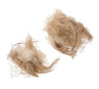 LALAFINA Materiales para Nidos de Pájaros 40g, Compuesto por Fibras Naturales de Yute y Algodón, para Anidación y Refugio en Jaulas de Aves y Mascotas Pequeñas