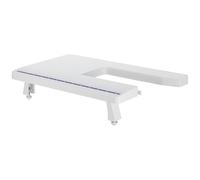 LALAFINA Mesa de Extensión Accesorio para Ampliar Espacio de Trabajo para Máquina de Coser de Plástico Compatible con Brother Jk17b Ja001 Ja007 Jv1400, Extensible, Ligera y Estable