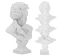 LALAFINA Mini Estatua de Busto de Músico Clásico Pack de 4 Piezas en Resina de Color, y Cómodo al Tacto, 7 Cm Adecuado para del Hogar