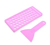 LALAFINA Moldes de de Labial y Espátula Organizador Portátil para Cosméticos para Hacer Bálsamos Labiales y Labiales Color Material PP