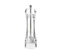 LALAFINA Molinillo de Pimienta Manual Blanco Cuerpo Acrílico y Núcleo de Cerámica, Diseño Ergonómico para Uso Cómodo en Cocina y Mesa