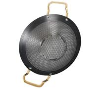 LALAFINA Olla de Acero Inoxidable Doble Asa, Sartén Antiadherente Resistente para Cocina Profesional en Hotel y Hogar, Color Plata
