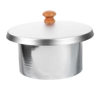 LALAFINA Olla de Aluminio para Derretir Cera con Tapa Incluida, Capacidad 600cc, Fácil de Limpiar y Segura para Máquinas de Fundir Cera