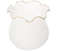 LALAFINA Pantalla de Lámpara de Cristal E27 Tulipa para Lámparas Colgantes Techo Vidrio Transparente 1 Pieza y Apliques de Pared