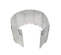 LALAFINA Paravientos Plegable para Hornilla de Camping en Aleación de Aluminio, Protector de Viento Portátil y Resistente para Cocinar al Aire Libre