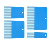 LALAFINA Peines de Pintura Texturizada para Paredes Juego de 4 Herramientas de Plástico Dientes Finos, Ideales para Creación de Texturas y Proyectos Artísticos