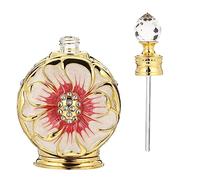 LALAFINA Perfumes Portátiles Botellas Recargables Vacias Botellas Perfume Vidrio Vintage 12 Ml Botella Enjoyada Soportes Perfume Cristal Lujo Contenedor Fragancia Decorativa