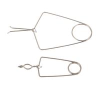 LALAFINA Pinzas de Soldadura de Metal para Reparación de Instrumentos de Viento como Trompeta y Flauta, Diseño Ergonómico y Precisión en Sujeción, Pack de 2 Unidades Grandes y Pequeñas