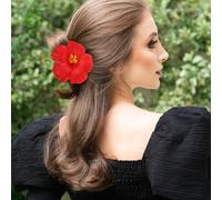 LALAFINA Pinzas Pelo 3 Piezas Hawaianas Flores Artificiales de Eva Diseño Delicado y Fácil de Usar, Ideales para Fiestas y Viajes de Verano