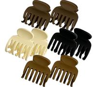 LALAFINA Pinzas, y Ideales de para Clásicas y Elegantes Resina para Cabello Pelo 8 Piezas Plástico Mujer Niña Fino y Rizado en Bodas y Baño