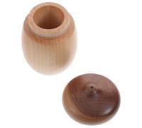 LALAFINA Porta Palillos de Dientes Diseño Japonés Forma de Bellota de Madera Nogal Negro para y Almacenamiento en Mesas de Comedor