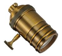 LALAFINA Portalámparas en Aluminio y Cobre Vintage E27 para Fundición a Presión Colgante y Resistente al Calor Fácil de Instalar Bombillas Edison Decorativas