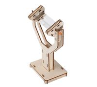 LALAFINA Prisma y Efectos Fotográficos Triangular de Vidrio Óptico con Soporte de Madera para Experimentos de Reflexión y Refracción en Enseñanza de Física