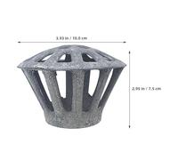 LALAFINA Protector de Bajante de Canalón Redondo de 75 Mm, Rejilla de Hierro Fundido Resistente Oxidación, Malla para Canaletas de Lluvia, Filtro Antihojas para Drenaje Color Aleatorio