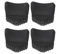 LALAFINA Protector de Pie de Escalera Antideslizante de Caucho Resistente 4 Piezas para Escaleras Multifunción Cubiertas Seguras y Duraderas para Uso Hogar