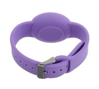 LALAFINA Pulsera Protectora Localizador Para Niños, Correa De Silicona Resistente Al Agua, Antipérdida, Correa Para Reloj Inteligente, Talla Mediana, Color Violeta, Cómoda y Segura Para Uso Diario