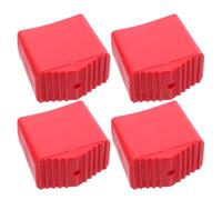 LALAFINA Puntas de Goma Antideslizantes para Pies de Escalera 4 Piezas 2X4 CM Cubiertas Aislantes Protectoras para Escaleras de Mano Uso en Taller y Hogar