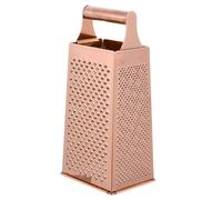 LALAFINA Rallador de Cocina de Acero Inoxidable de 4 Lados con Diseño Seguro Que Previene Cortes y Ofrece un Corte Estable para Verduras y Quesos