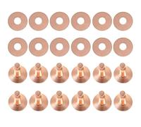 LALAFINA Remaches Metálicos Tubulares Oro Rosa 10 Piezas para Artesanía en Cuero Kit de Remaches de Cuero Hechos a Mano para Equipaje Bolsos y Sofás Accesorios Duraderos y Resistentes