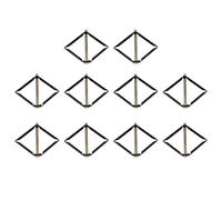 LALAFINA Reparador de Base Enchufe y Caja de Conexiones de Metal y Pc, Varillas de Soporte Resistentes para Reparación de Tomas de Corriente y Cajas Eléctricas, 10 Piezas