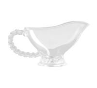 LALAFINA Salsera de Vidrio con Asa de 120ml para Té y Picnic, Recipiente para Salsa Fácil de Almacenar y Usar en Fiestas de Té