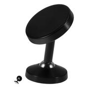 LALAFINA Soporte Móvil Magnético de Aleación para Coche con Base Rotación Compatible con Salpicadero y Rejilla de Ventilación Compacto y Seguro para Smartphones