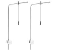 LALAFINA Soporte para Lámpara Colgante de Acuario de Aleación de Aluminio Plateado, Resistente y Reutilizable, Ajustable en Altura, Adecuado para Alimentar Peces y Montar Luces
