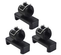 LALAFINA Soporte para Teléfono Selfie Cierre de Seguridad Pinza para Celular Negra Pack de 3 Unidades Compacto y Ajustable para Uso Exteriores