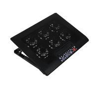 LALAFINA Soporte Portátil Ajustable con Ventiladores USB Potentes Base Refrigerante Multiángulo para Laptop Diseño Antideslizante para Estabilidad Compatible con Ordenadores y PC