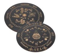 LALAFINA Tablero de Madera para Adivinación Péndulo, 2 Piezas Diseño Vintage y Patrón Delicado, Accesorio para Decoración del Hogar y Principiantes en Adivinación