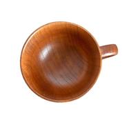 LALAFINA Taza de Café de Madera Capacidad de 175ml, Diseño Sencillo y Práctico Asa de Madera, Adecuado para Té y Leche Hogar