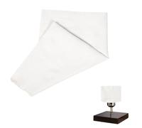 LALAFINA Tela Resistente al Desvanecimiento de Tejido Blanco para Pantalla de Lámpara y Ambiente Elegante para Manualidades el Hogar