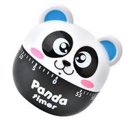 LALAFINA Temporizador de Cocina Creativo Forma de Panda de Plástico, Cuenta Regresiva Manual de 60 Minutos para Estudiantes y Hornear Hogar