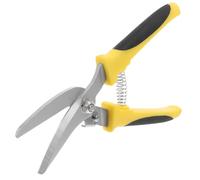 LALAFINA Tijeras para Chapa Metálica de Alta Resistencia Mango Antideslizante de Doble Color, Tijeras Ahorradoras de Trabajo Multiusos para Corte Industrial, Herramienta Manual