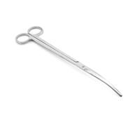 LALAFINA Tijeras y Resistencia al Óxido Diseño Ergonómico de Punta Curva de Acero Inoxidable Color Plata, Tamaño 25.5x5.5x4cm para Plantas de Acuario para Uso Profesional