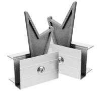 LALAFINA Tope de Peldaño de Escalera Extensible de Aluminio Kit de Bloqueo 2 Cierres Metálicos para Repuesto Accesorio Resistente para Escaleras Telescópicas Uso Doméstico E Industrial