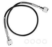 LALAGO 1 Metro Manguera de Trasvase de Gas Protector Rosca 2 x W21,8 x 1/14", Manguera de CO2 para Dispensador de Argón, CO2, Gas Protector, Gas Helio, Como Codo de Trasvase