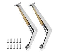 LALAGO 2 unidades de resorte de gas amortiguador de gas 150 N/PC, bisagras de soporte de tapa, bisagra plegable para caja de madera, armario colgante, amortiguador de gas