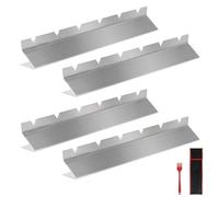 LALAGO 4pzs Soportes para Brochetas, Brochetas de Barbacoa de Acero Inoxidable, Juego de Pinchos Kebab para 6 Pinchos Barbacoa con Cepillo y Bolsa para Barbacoas de Carbón, Gas y Eléctricas