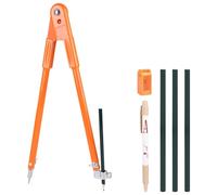 LALAGO Compás Profesional Grande de 400mm, Compás de Carpintero con Lápiz, Compás Ligero Lápiz de Marcado y Trazado para Carpinteros, Carpintería para Dibujar, Trabajos en Metal