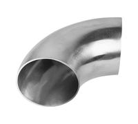 LALAGO Doblado de Acero Inoxidable, Codo de Tubo de 90 Grados 76mm, Codo de Escape de Tubo, Codo de Doblado de Acero SS304 para Escape, Tubo de Doblado, Codo de Ángulo de 90° (90°, 3 inch)
