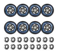 LALAGO patin en linea 72mm, 8 piezas ruedas, 88AHRPU, rodamientos ABEC9, para K2 Hudora Gonex Apollo