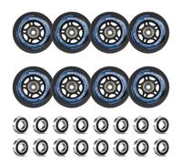 LALAGO patin en linea 80mm, 8 piezas ruedas, 88AHRPU, rodamientos ABEC9, para K2 Hudora Gonex Apollo