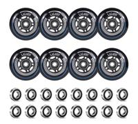 LALAGO Ruedas Patin en Linea 72mm, 8 Piezas Ruedas Patin en Linea 88A HRPU, Rueda Patin en Linea con Rodamiento ABEC9, Rueda Patin Interior/Exterior para K2 Hudora Gonex Apollo Patin en Linea