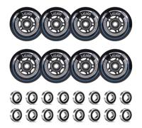 LALAGO Ruedas Patin en Linea 76mm, 8 Piezas Ruedas Patin en Linea 88A HRPU, Rueda Patin en Linea con Rodamiento ABEC9, Rueda Patin Interior/Exterior para K2 Hudora Gonex Apollo Patin en Linea