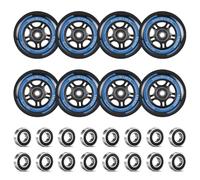 LALAGO ruedas patin en linea 84mm, 8 piezas ruedas patin en linea 88AHRPU, con rodamiento ABEC9, ruedas patin interior/exterior para K2 Hudora Gonex Apollo patin en linea